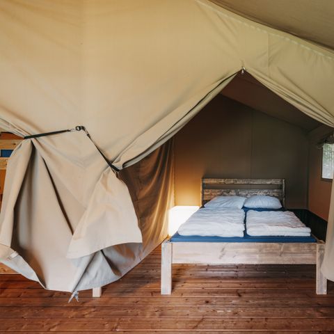 Tente en toile et en bois 6 personnes