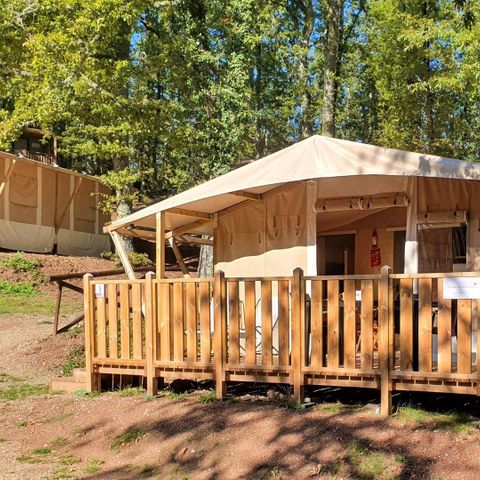 Tente en toile et en bois 5 personnes - Lodgetent Deluxe