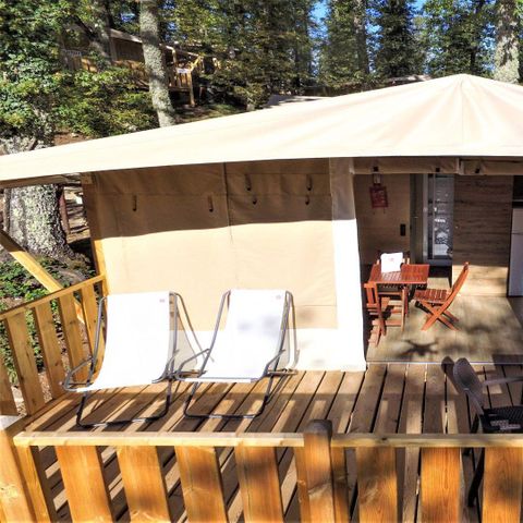 TENTE TOILE ET BOIS 5 personnes - Lodgetent Deluxe