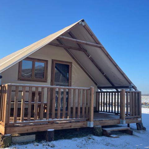 Tente en toile et en bois 5 personnes - Safari Lodge All Season