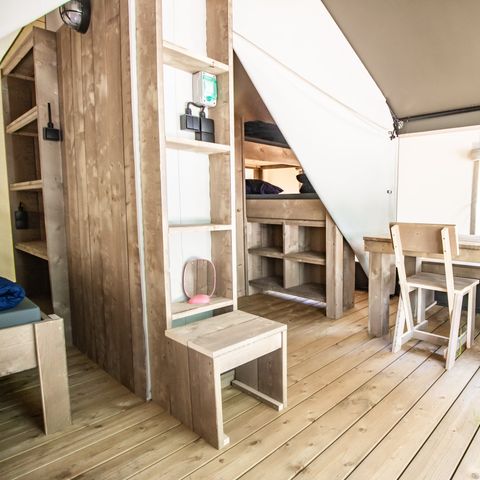 TENTE TOILE ET BOIS 4 personnes - Zelena Laguna - Tente Safari Confort