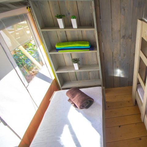 TENTE TOILE ET BOIS 5 personnes - Luxe safaritent