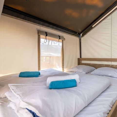TENTE TOILE ET BOIS 5 personnes - Tente Safari Confort