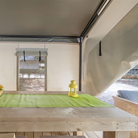 TENTE TOILE ET BOIS 5 personnes - Porto Sole - Tente Safari Confort