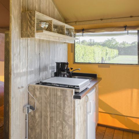 Tente en toile et en bois 4 personnes - Tente safari 4