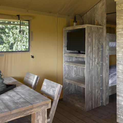 Tente en toile et en bois 4 personnes - Tente safari 4