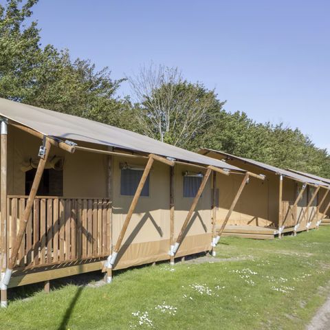 Tente en toile et en bois 4 personnes - Tente safari 4