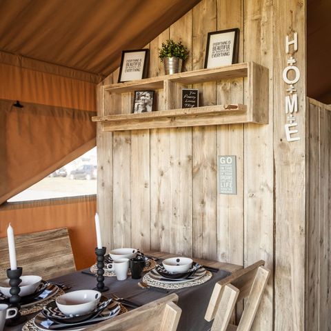 Tente en toile et en bois 6 personnes - (SAF6)