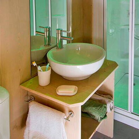 TENTE TOILE ET BOIS 6 personnes - Tente Safari | 3 Ch. | 6 Pers. | 1 SDB | Clim.