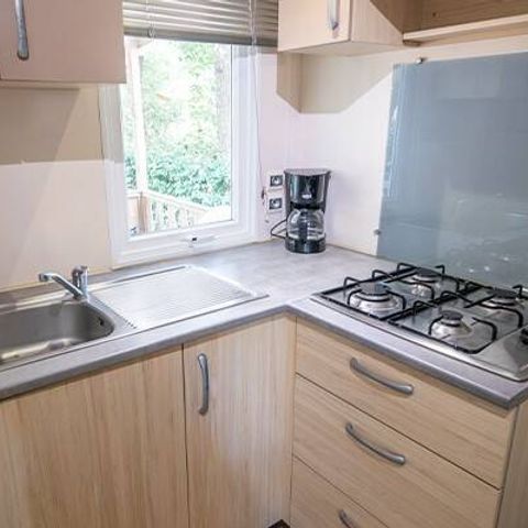 BUNGALOW 6 personnes - Mobil-home | Comfort | 3 Ch. | 6 Pers. | Terrasse surélevée | Clim.
