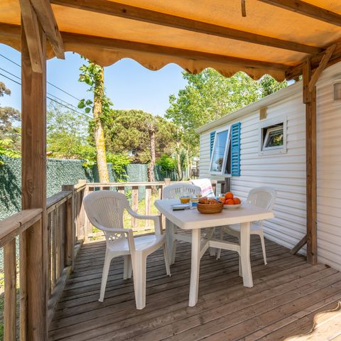 BUNGALOW 6 personnes - Mobil-home | Classic | 2 Ch. | 4/6 Pers. | Terrasse surélevée | Clim.