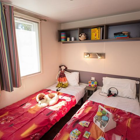 BUNGALOW 6 personnes - Mobil-home | Classic | 2 Ch. | 4/6 Pers. | Terrasse surélevée | Clim.