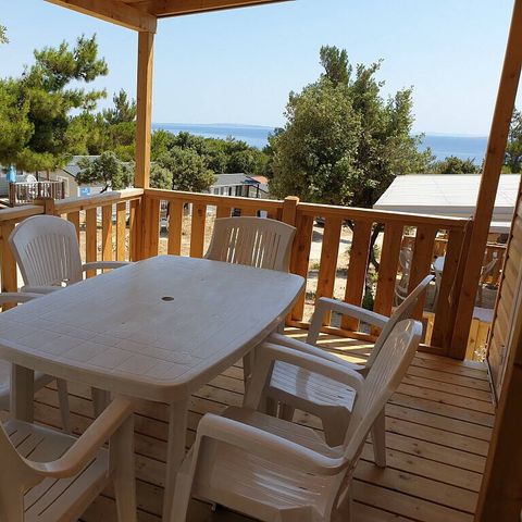 BUNGALOW 6 personnes - Mobil-home | Classic | 3 Ch. | 6 Pers. | Terrasse surélevée | Clim.