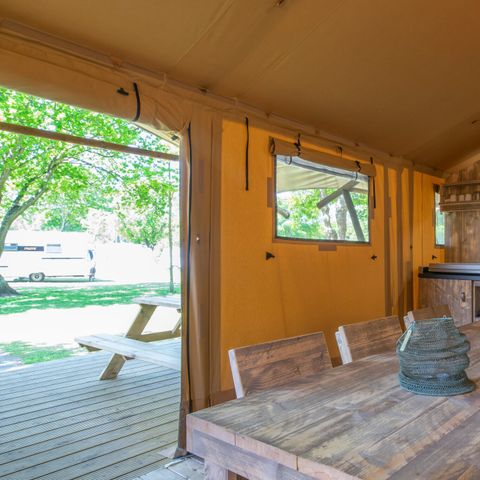 TENTE TOILE ET BOIS 6 personnes