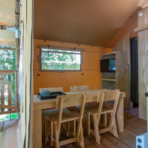 TENTE TOILE ET BOIS 4 personnes