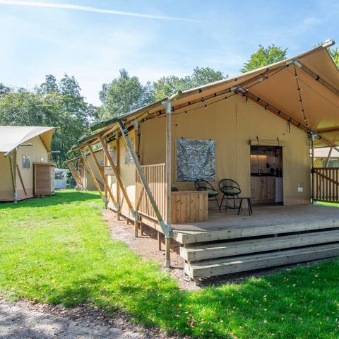 Tente en toile et en bois 4 personnes - Tente safari 4
