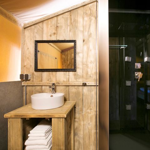 Tente en toile et en bois 4 personnes