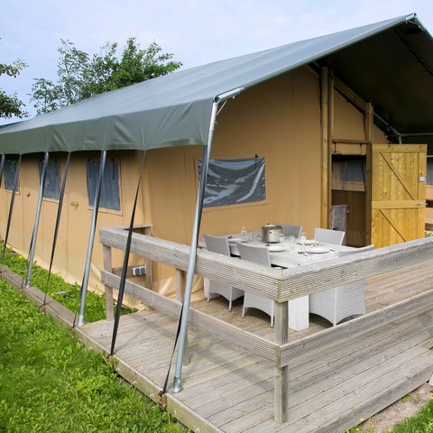 Tente en toile et en bois 4 personnes