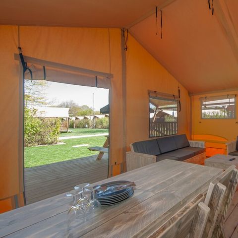 TENTE TOILE ET BOIS 6 personnes - Tente safari