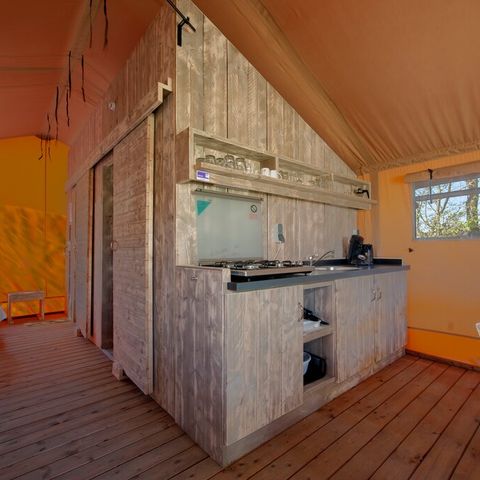 TENTE TOILE ET BOIS 6 personnes - Tente safari