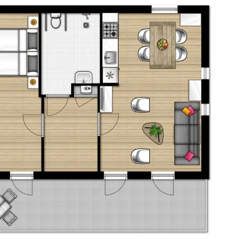 Bungalow 4 personnes - Appartement du port 4-1
