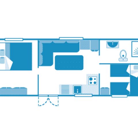 BUNGALOW 5 personnes - Cottage 5p 2ch **