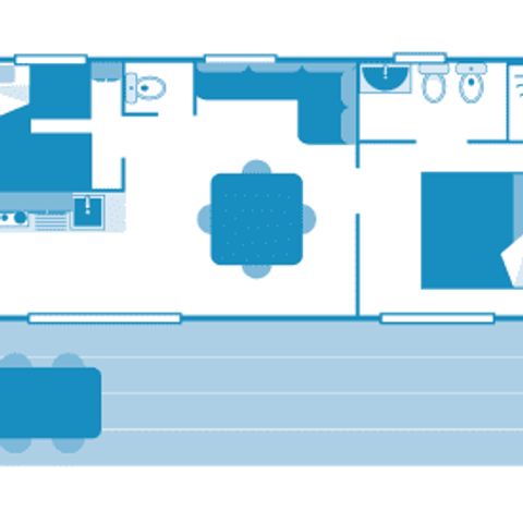 BUNGALOW 5 personnes - Cottage superieur 5p 2ch ***