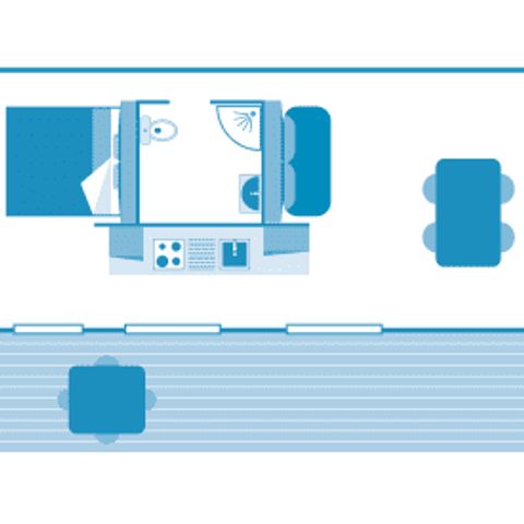 BUNGALOW 4 personnes - Suite Lodge 2/4 1ch ***