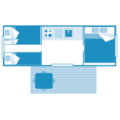 BUNGALOW 5 personnes - Tente Kenya 5p 2ch **