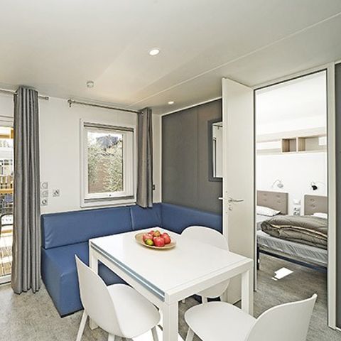 BUNGALOW 6 personnes - Premium | 3 Ch. | 6 Pers. | Terrasse surélevée | 2 SDB | Clim. | TV