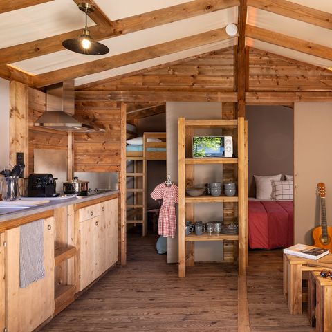 Tente en toile et en bois 4 personnes - Cosy Glamping, 2ch, 1 sdb