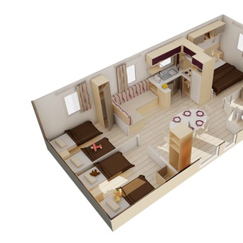 Mobilhome 6 personnes - Confort - 3 chambres