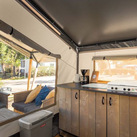 Tente en toile et en bois 4 personnes - Stella Maris - Tente Safari Confort
