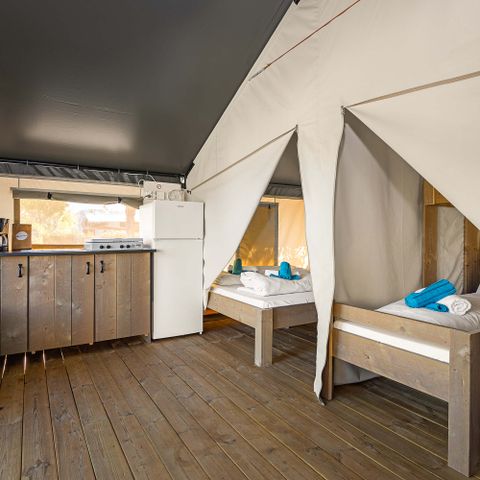 TENTE TOILE ET BOIS 4 personnes - Stella Maris - Tente Safari Confort