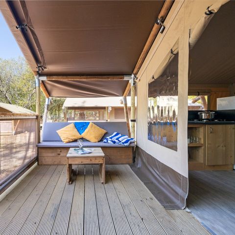 Tente en toile et en bois 4 personnes - Stella Maris - Safari tent Lodge (5P)