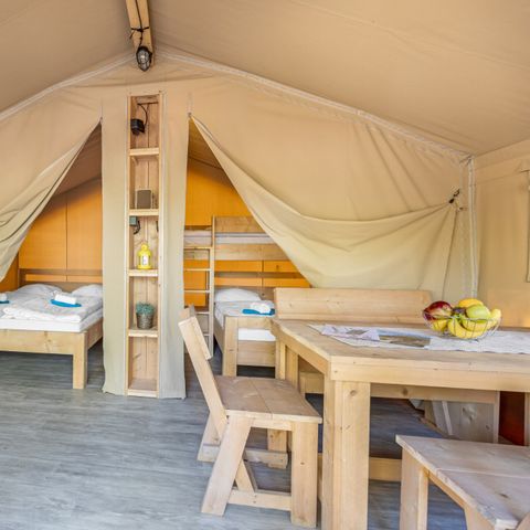 Tente en toile et en bois 4 personnes - Stella Maris - Safari tent Lodge (5P)