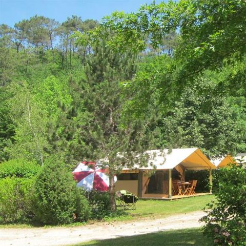 TENTE TOILE ET BOIS 5 personnes - Lodge VICTORIA 30m² - Finition Luxe 