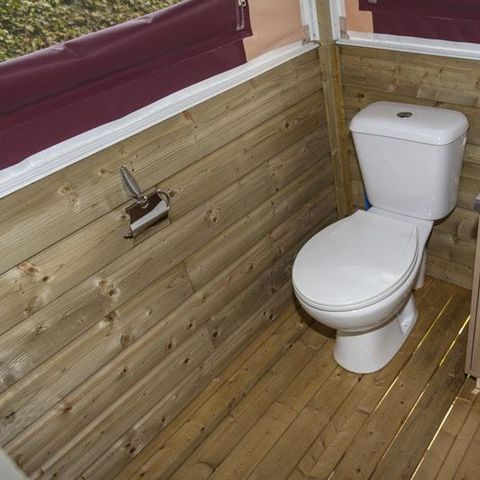 TENTE TOILE ET BOIS 5 personnes - Lodge NIAGARA 40m² avec salle de bains (Dimanche au dimanche)