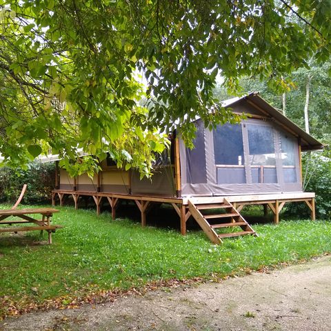 TENTE TOILE ET BOIS 5 personnes - Logde KENYA 46m² 