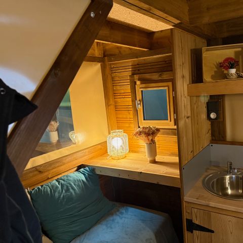 TENTE TOILE ET BOIS 3 personnes - LODGE LA BOHEME