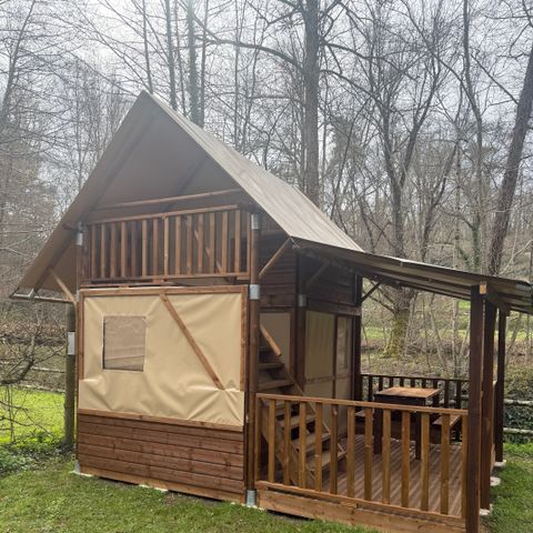 TENTE TOILE ET BOIS 3 personnes - LODGE LA BOHEME