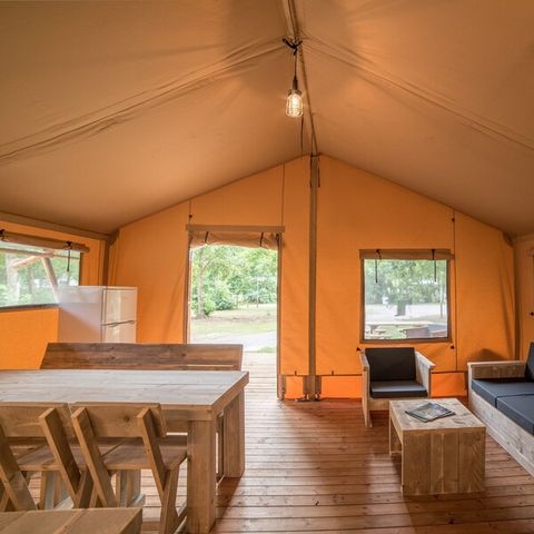 Tente en toile et en bois 6 personnes - Loge PZ995
