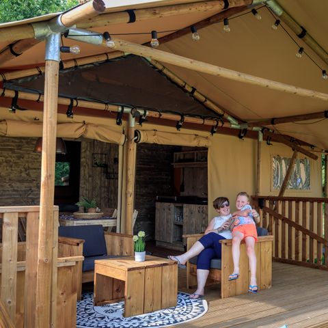 TENTE TOILE ET BOIS 6 personnes - Tente safari 6 pers. Appelgaard