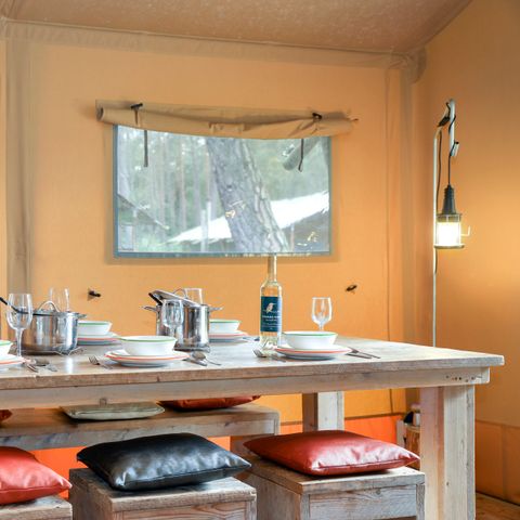 Tente en toile et en bois 6 personnes - 6ST