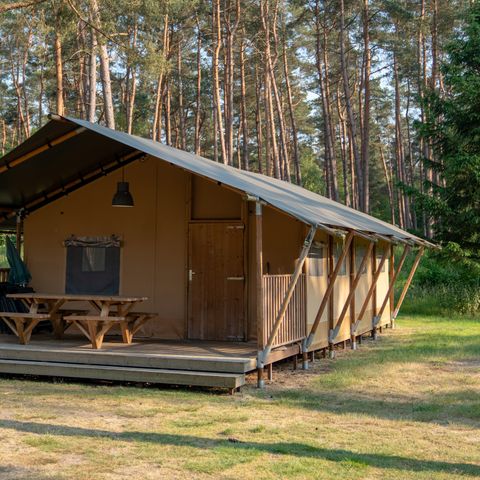 Tente en toile et en bois 6 personnes - 6ST