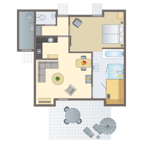 BUNGALOW 2 personnes - Bien-être 2ELW