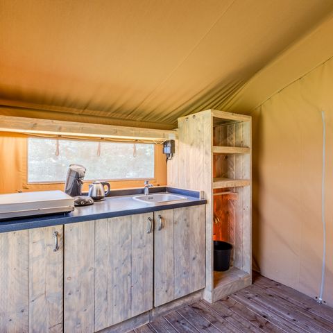 Tente en toile et en bois 4 personnes