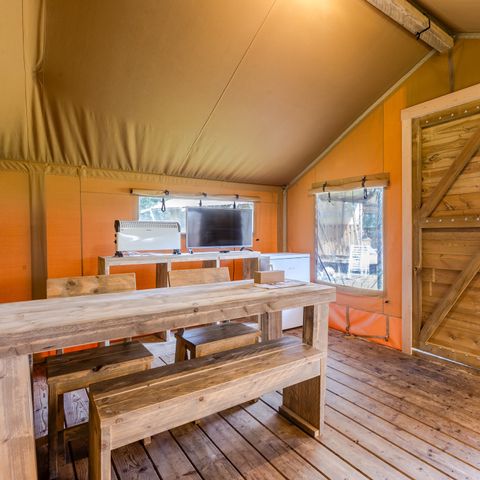 TENTE TOILE ET BOIS 4 personnes