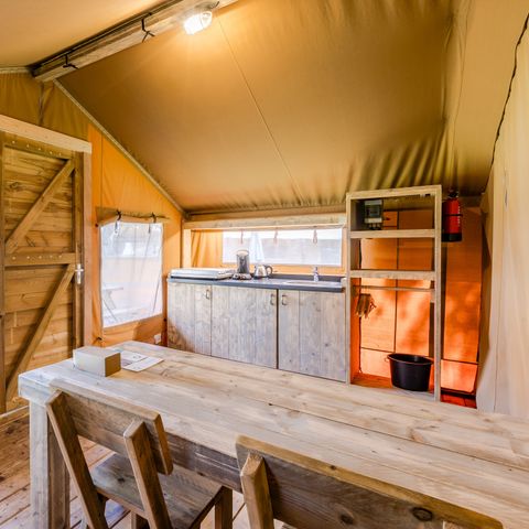 TENTE TOILE ET BOIS 4 personnes