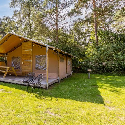Tente en toile et en bois 4 personnes